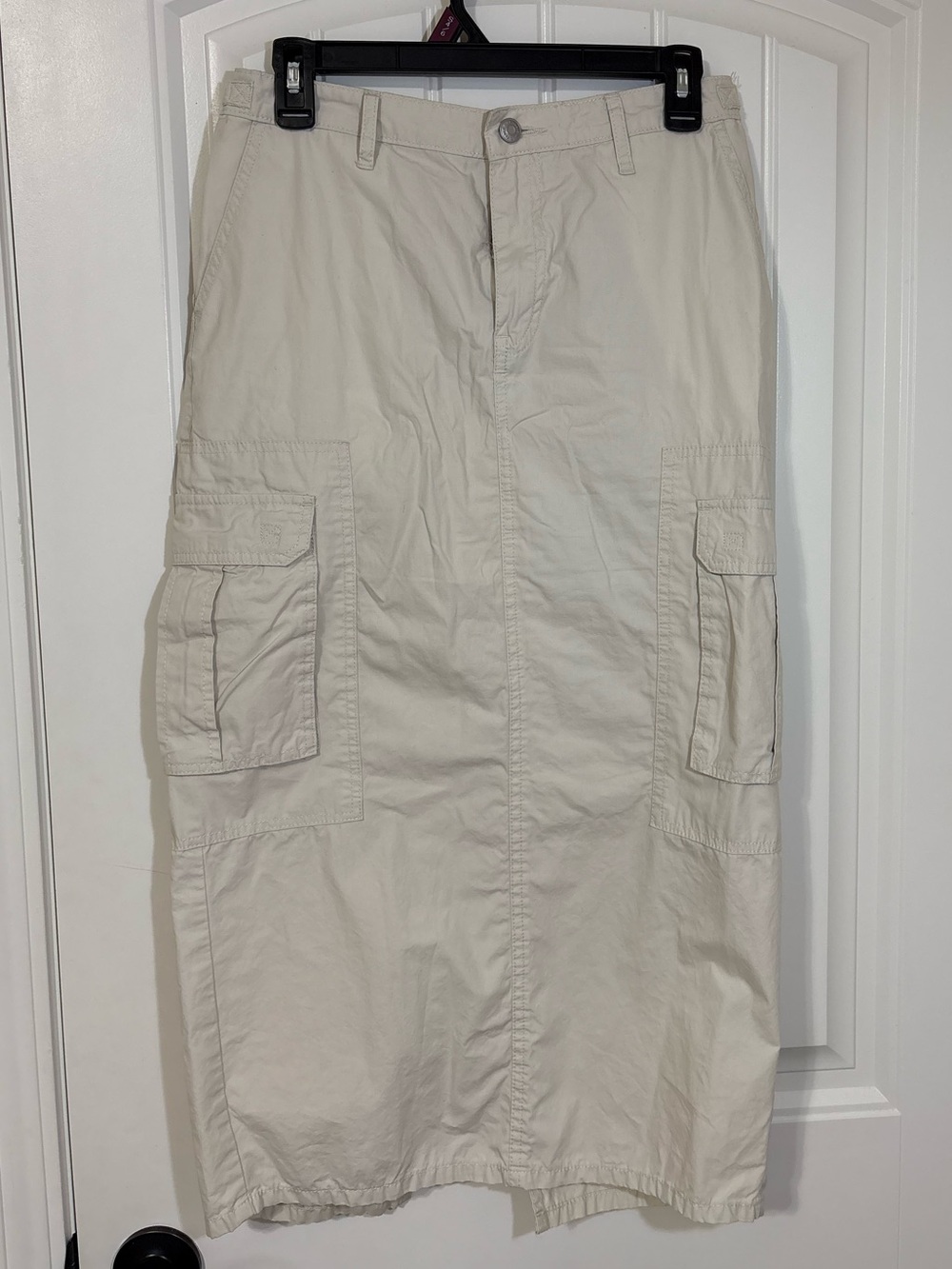 wild fable Beige Cargo Midi Skirt